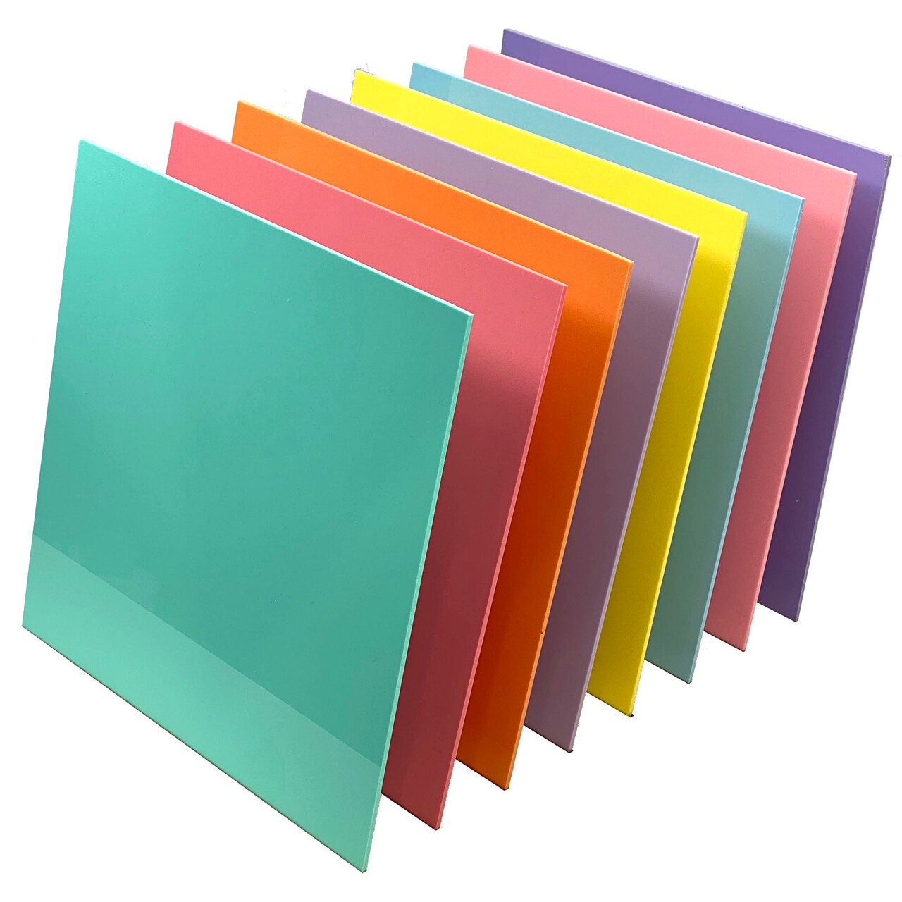 Cast Acrylic in a Variety of Solid Opaque Colors, 2.6mm (1/8th Inch), CO2 Laser & Glowforge Performance Series Ready, Craft Closet Brand, 12x12, 12x19, 12x6,